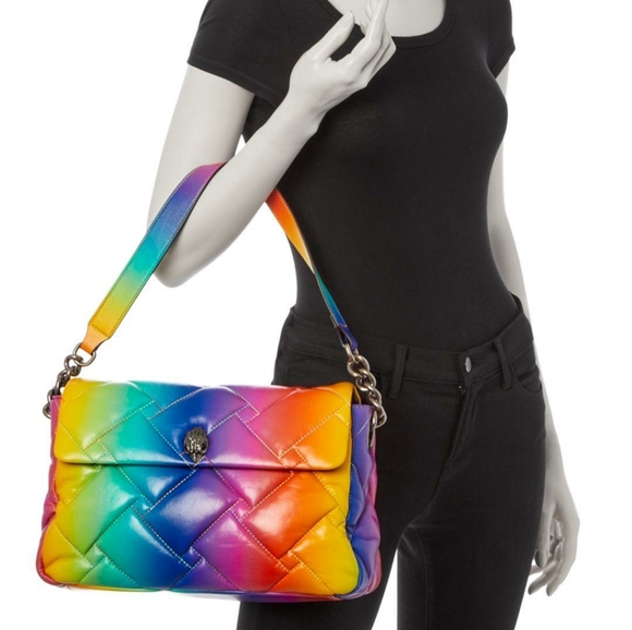 Kurt Geiger Large Pillow Leathet Kensington Shoulder Bag Ombre - Picture 1 of 12